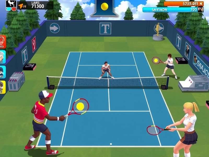 Titans Tennis Clash Gameplay